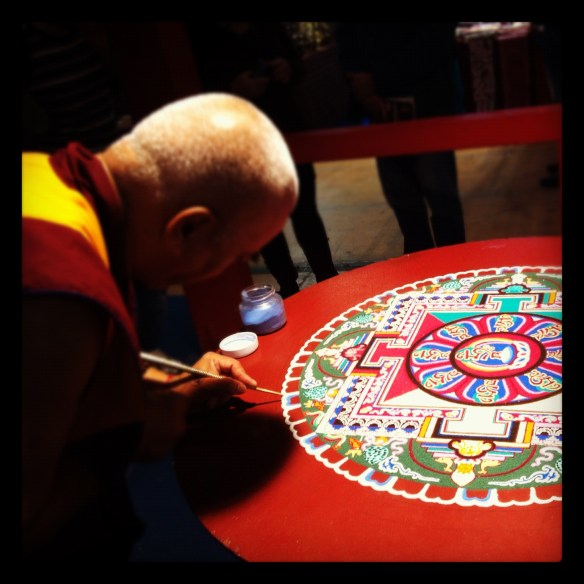 Mandala tibetano in progress