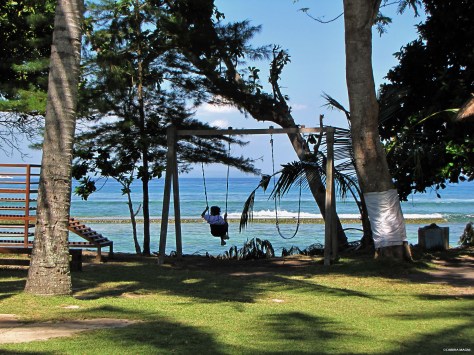 Swings @ashram Gandhi, Candidasa