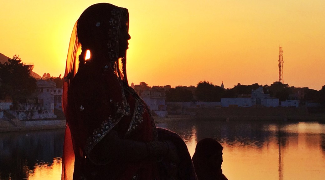 sunset Pushkar India