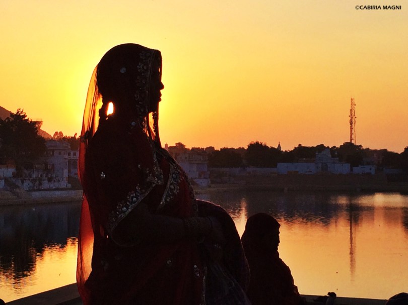 sunset Pushkar India
