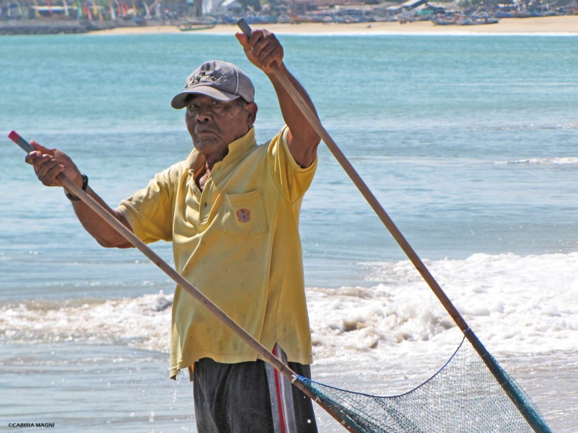 Pescatore a Jimbaran, Bali. Cabiria Magni