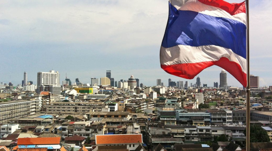 Golden Mount flag Bangkok