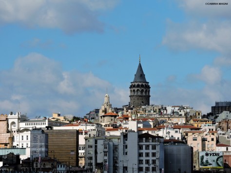 La torre di Galata profilo Istanbul