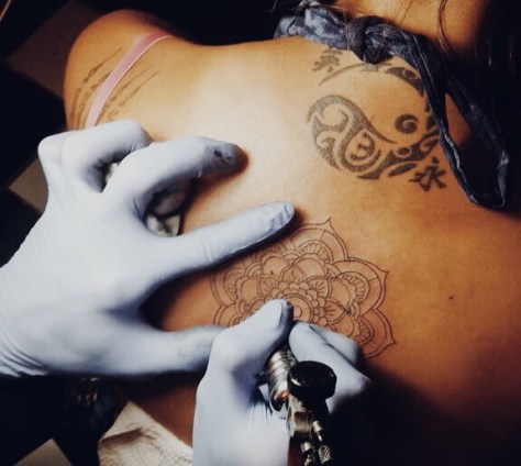 Mandala fiore di loto tattoo