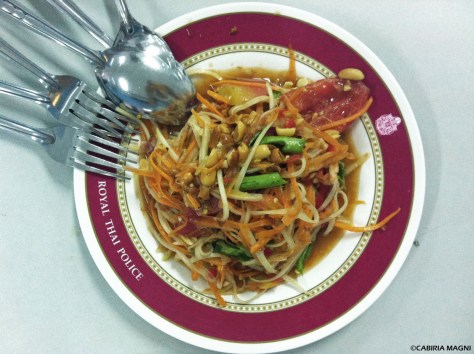 Papaya salad, Bangkok. Cabiria Magni