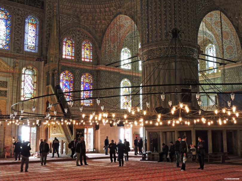 Moschea Blu, interno, Istanbul, Cabiria Magni