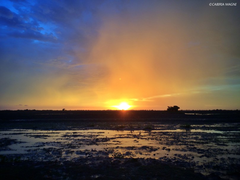 Kampong Phluk, il tramonto sulle risaie. Cabiria Magni
