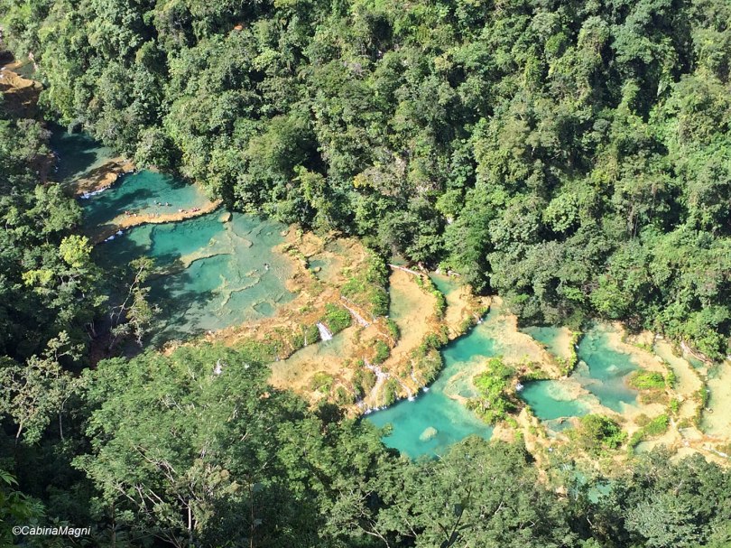 Le pozze di Semuc Champey dal Mirador
