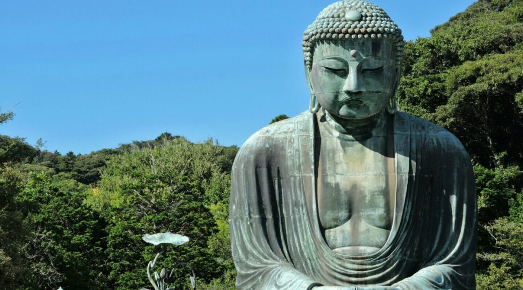Kotoku-in Kamakura, il Daibutsu. Cabiria Magni, Buddha, Giappone