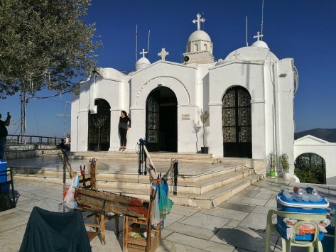 Colle del Licabetto, la cima. Atene, Cabiria Magni