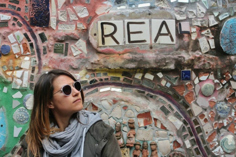 Me at Philadelphia's Magic Gardens Cabiria Magni