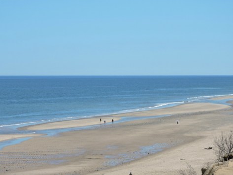 La spiaggia davanti al faro di Chatam. USA, Cabiria Magni