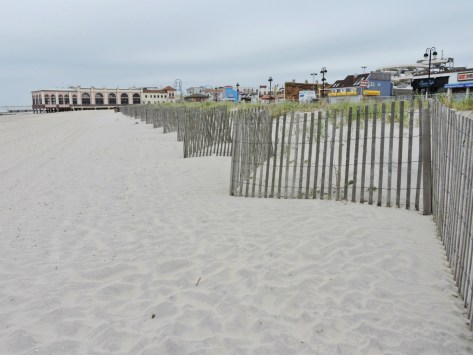 Ocean City, il tratto di spiaggia dietro al boardwalk
